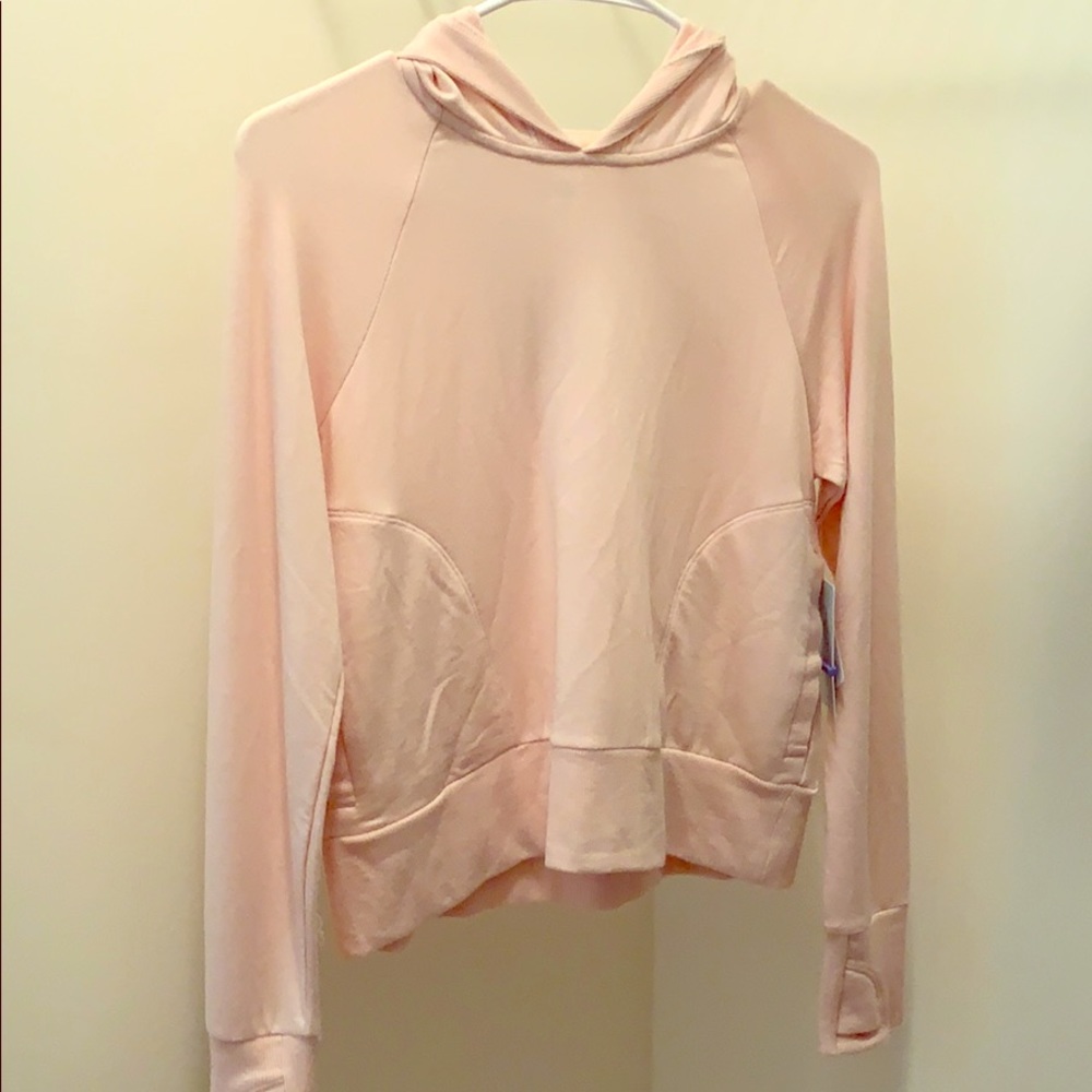 Athleta Girl baby pink hoodie. (BRAND NEW)